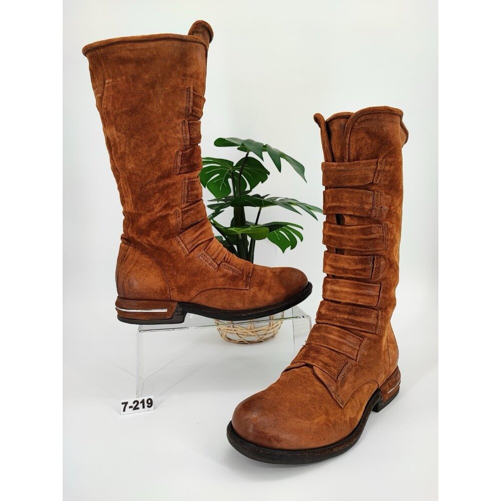 A.S.98 Women's Traver Mid-CalfBoots Brown Leather Size 7.5 US